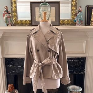 “a new day” Women's Taupe Trench Coat